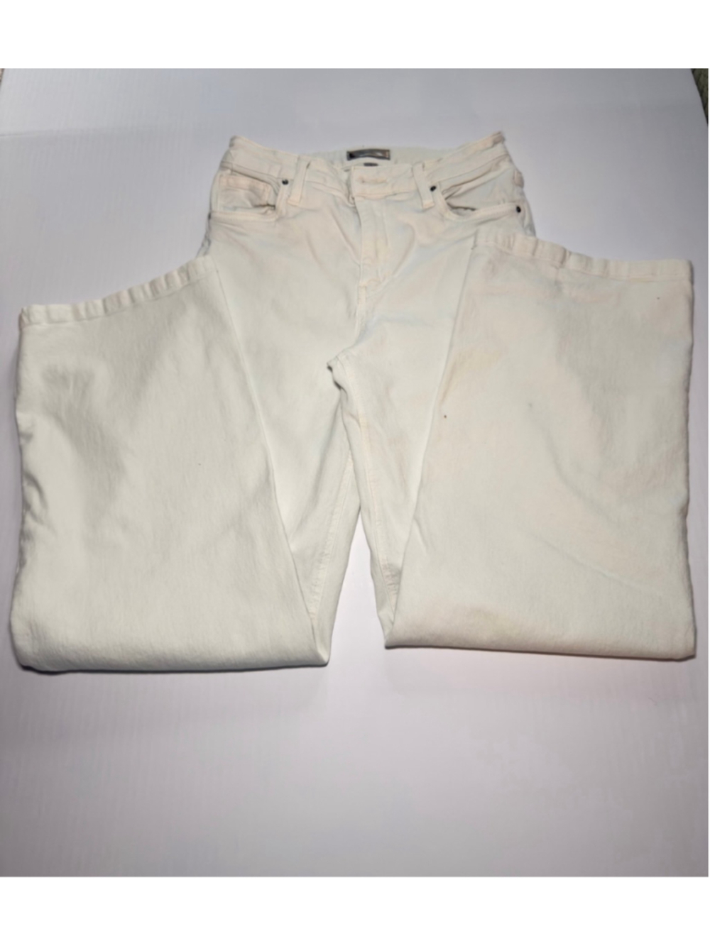 Kut from the Kloth white straight leg jeans sz 2